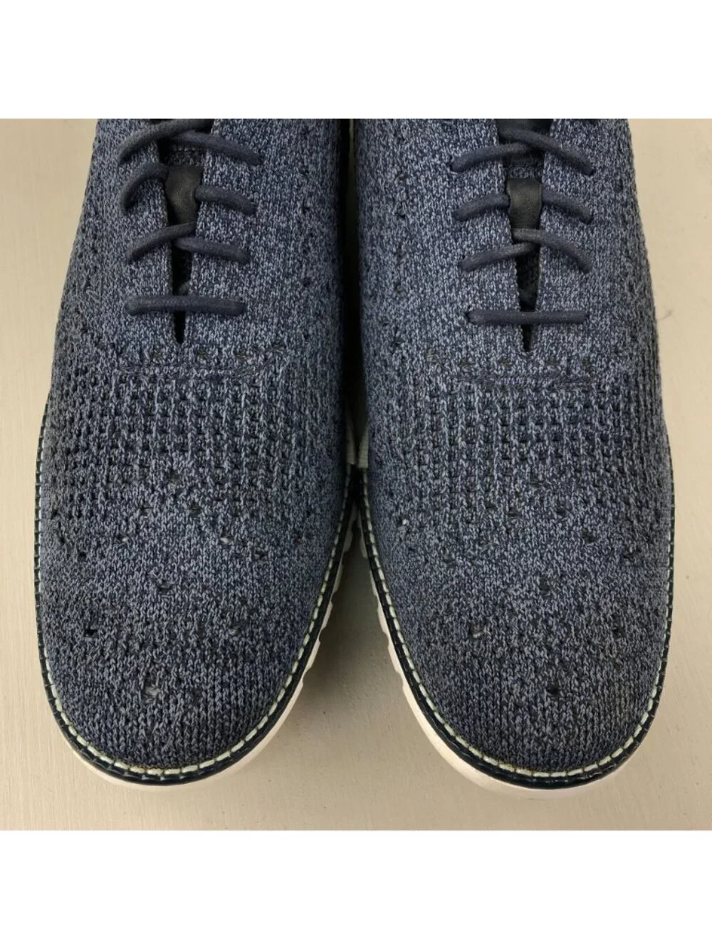 Cole Haan Men's Size 10M ZeroGrand Stitchlite Blue Wingtip Oxford Casual Shoes